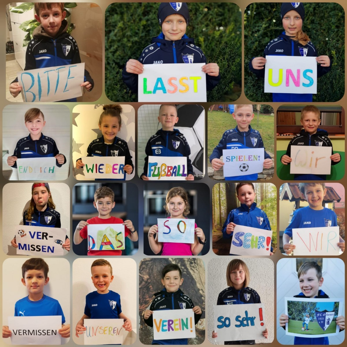 Aufruf unserer Nachwuchsspieler!